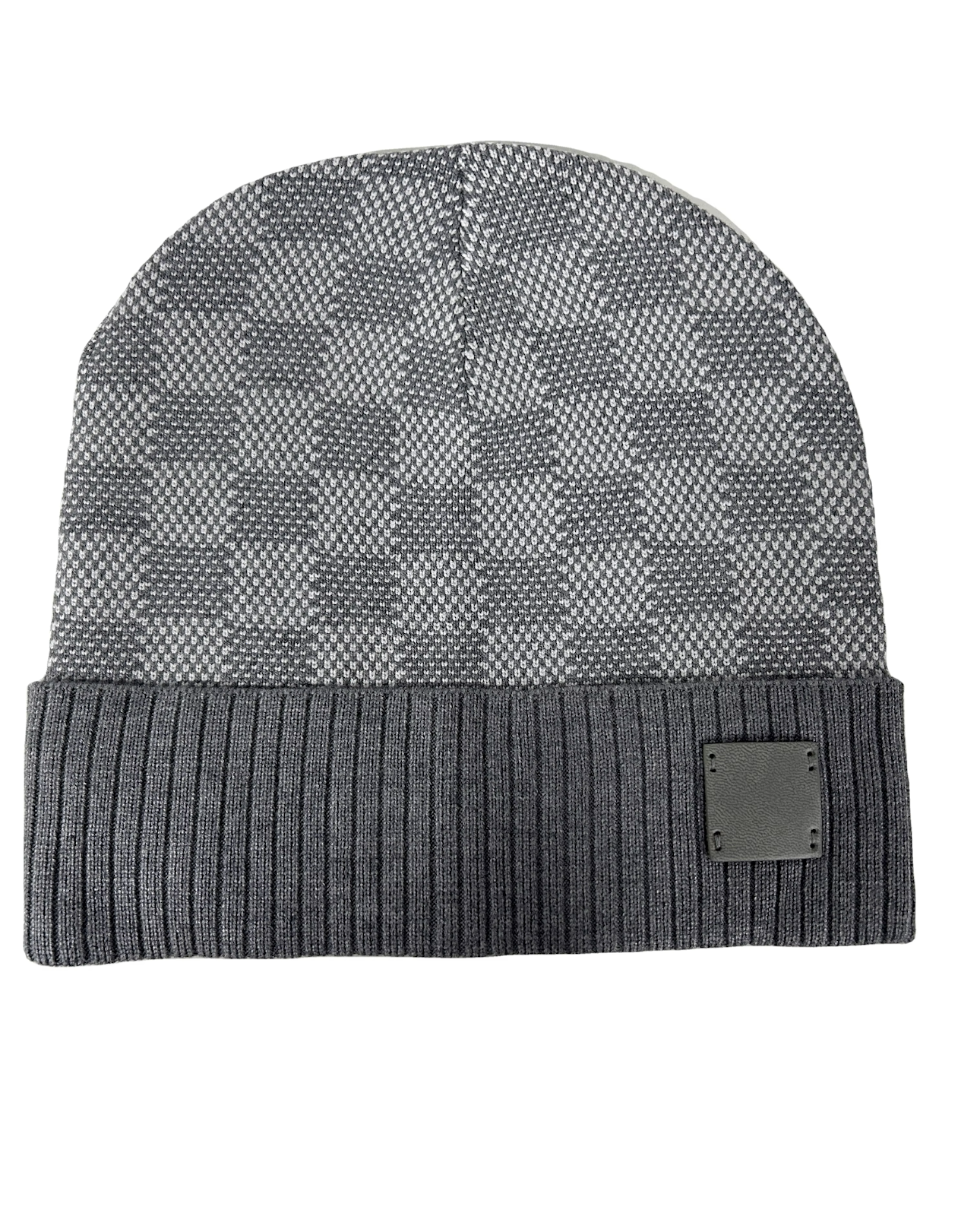 Grey Camo Knit Beanie
